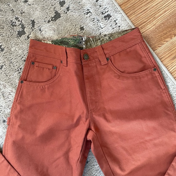 PHG Hunting  Pants Columbia Orange Pants with Camouflage Lining - Picture 1 of 10